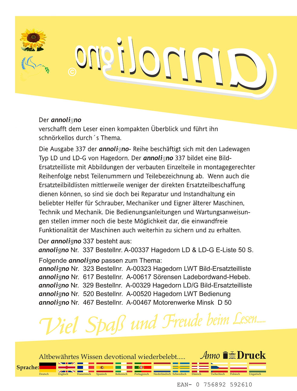 annoligno 337  Cover Rückseite Klappentext