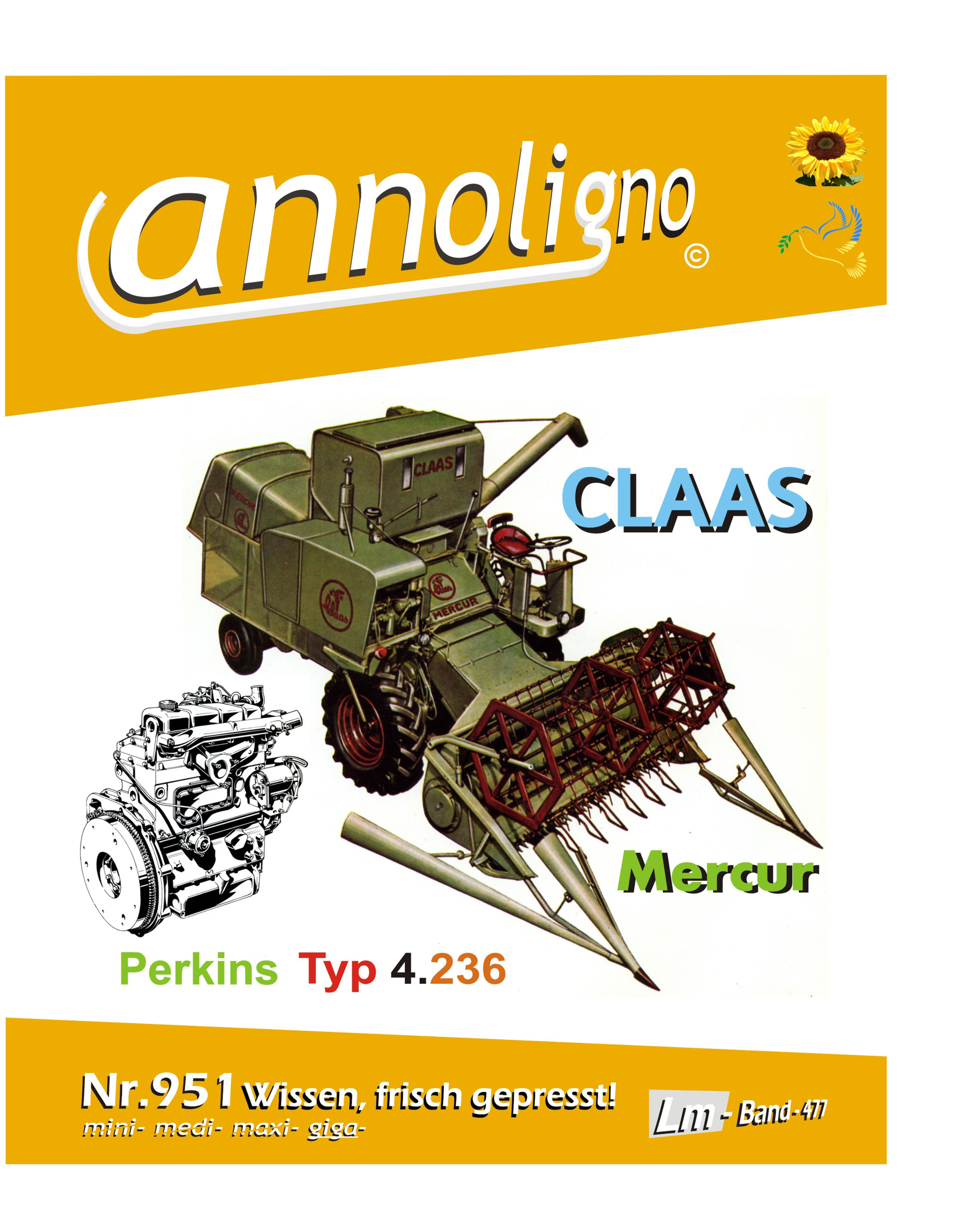 annoligno 951 Claas Mähdrescher Mercur Cover Front