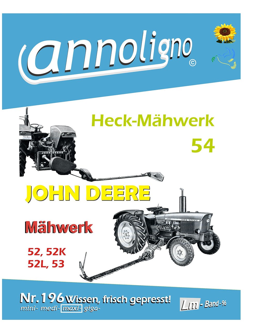 annoligno 196 John Deere Mähwerk Cover Front