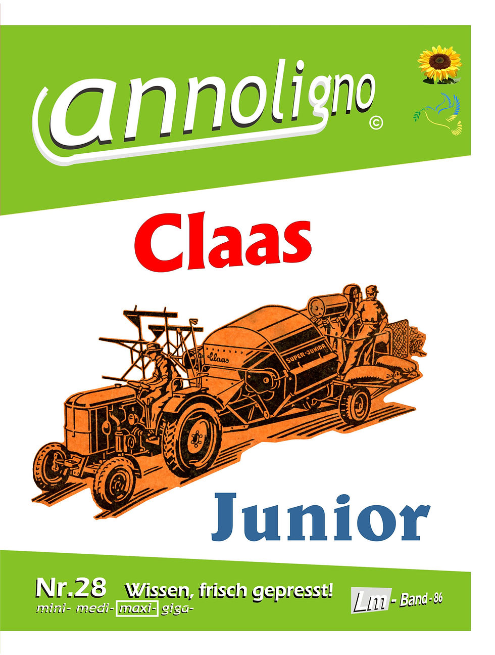 Miniaturbild: annoligno 28 Claas Mähdrescher Junior  Cover Front