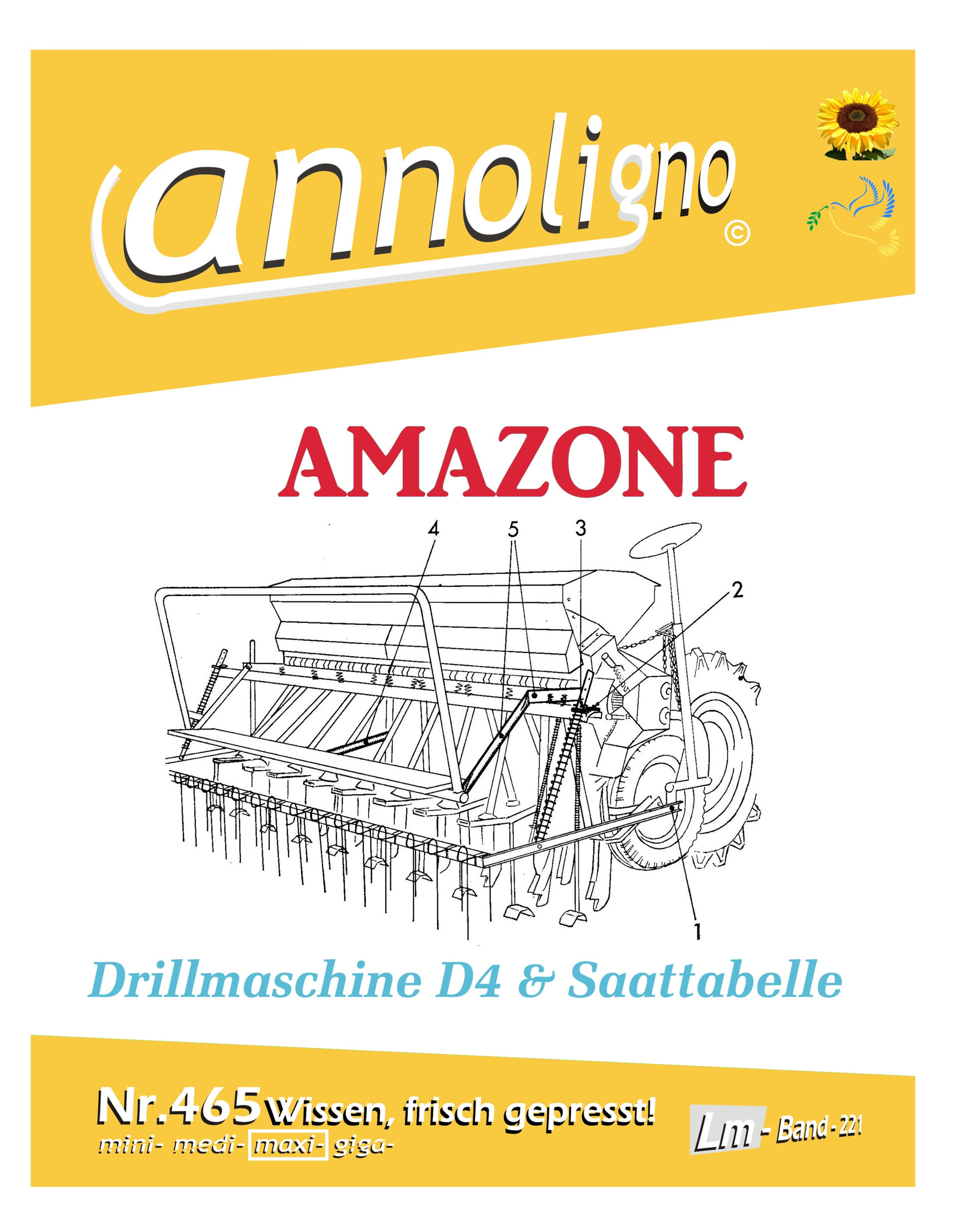 annoligno 465 Amazone Sämaschine D4 Cover Front