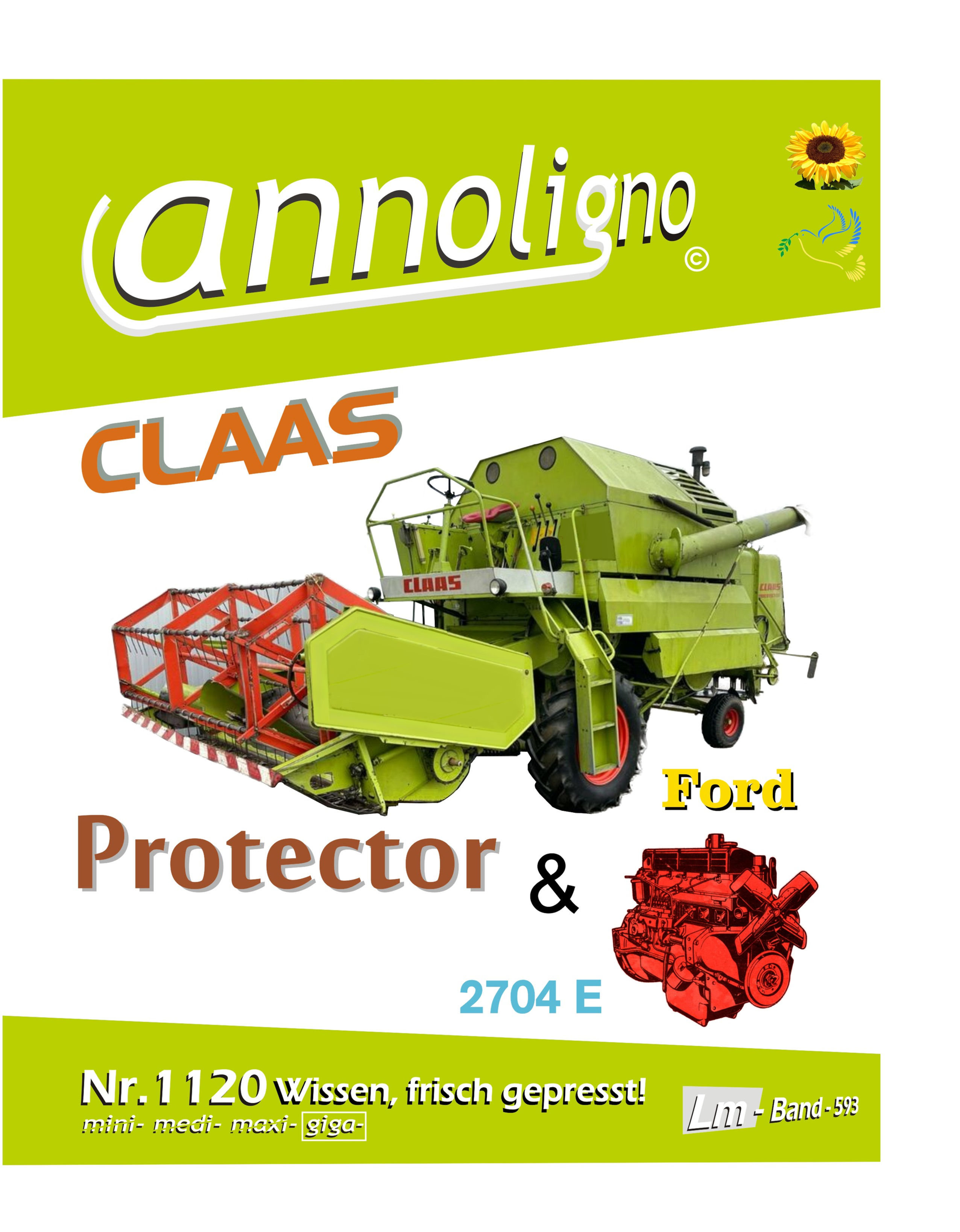annoligno 1120 Claas Mähdrescher Protector Cover Front