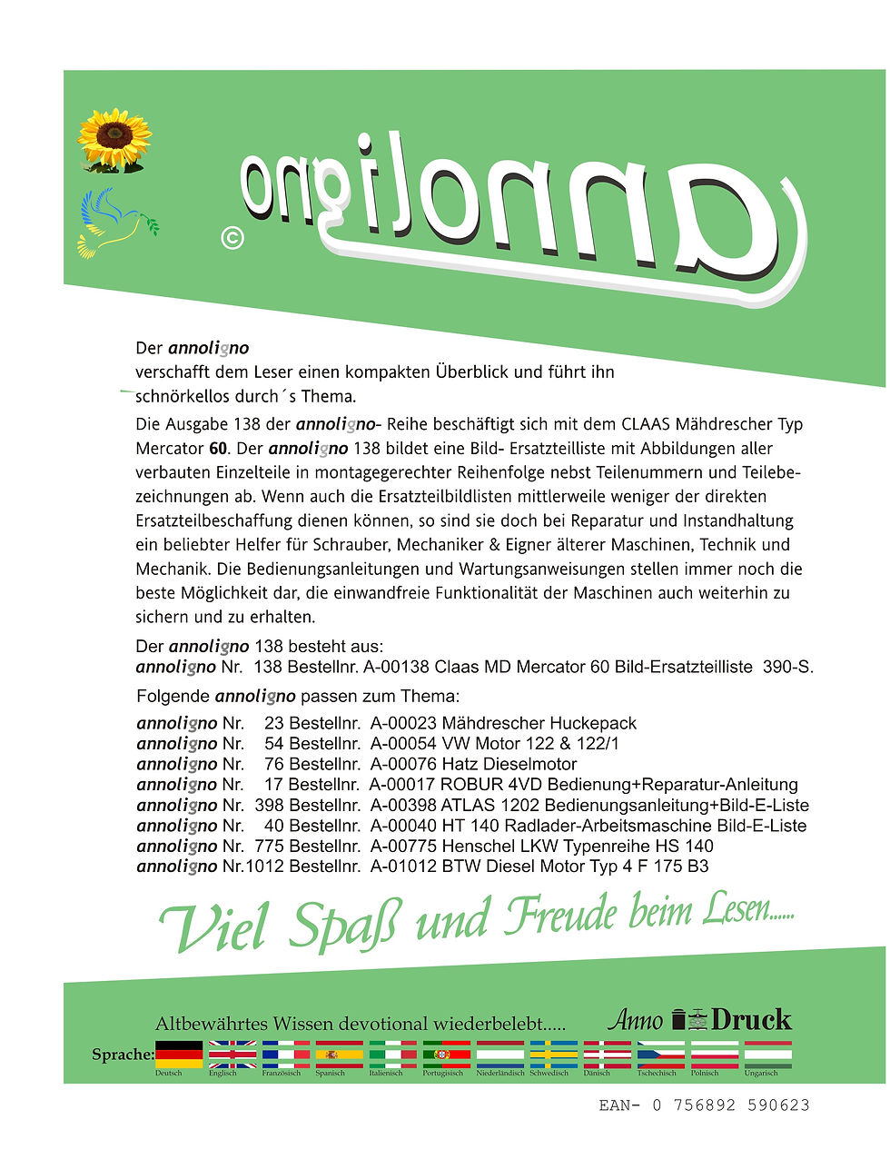 annoligno 138 Cover Rückseite Klappentext