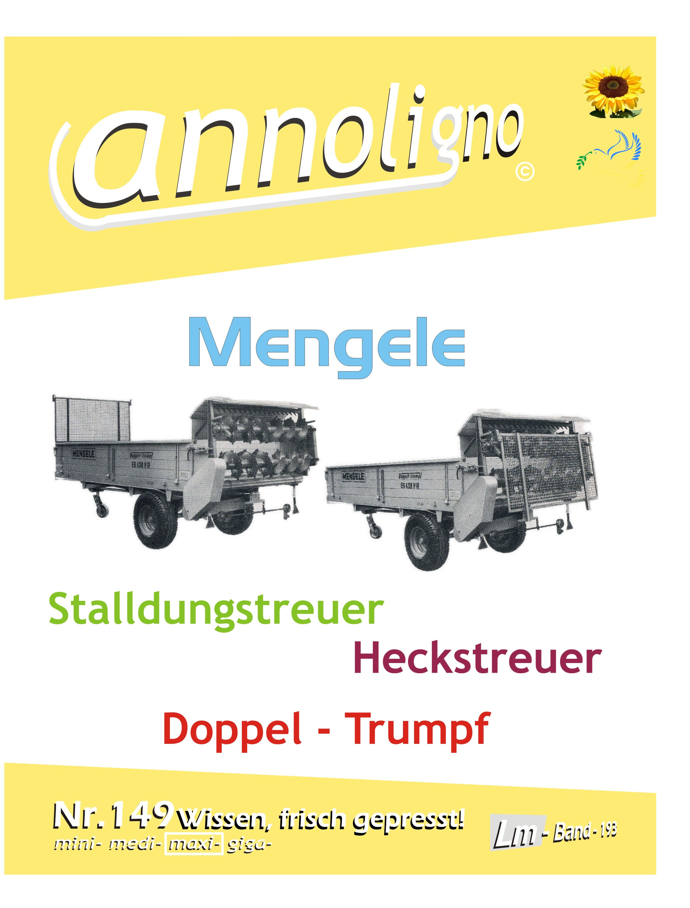annoligno 149 Mengele Stalldungstreuer Cover Front