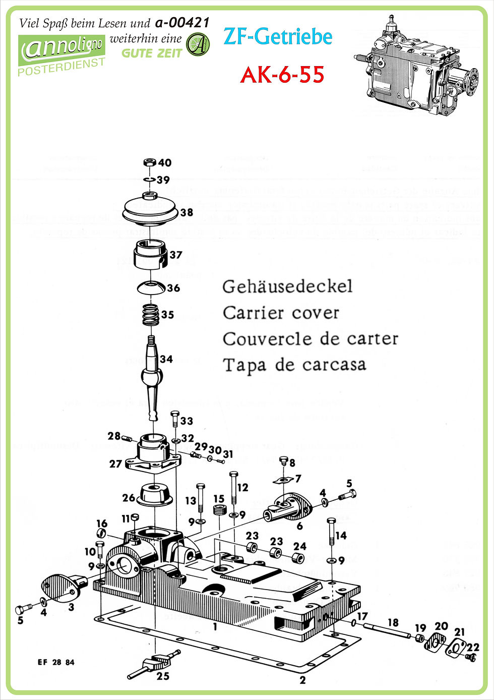 Miniaturbild: ZF Allklauen Getriebe AK-6-55