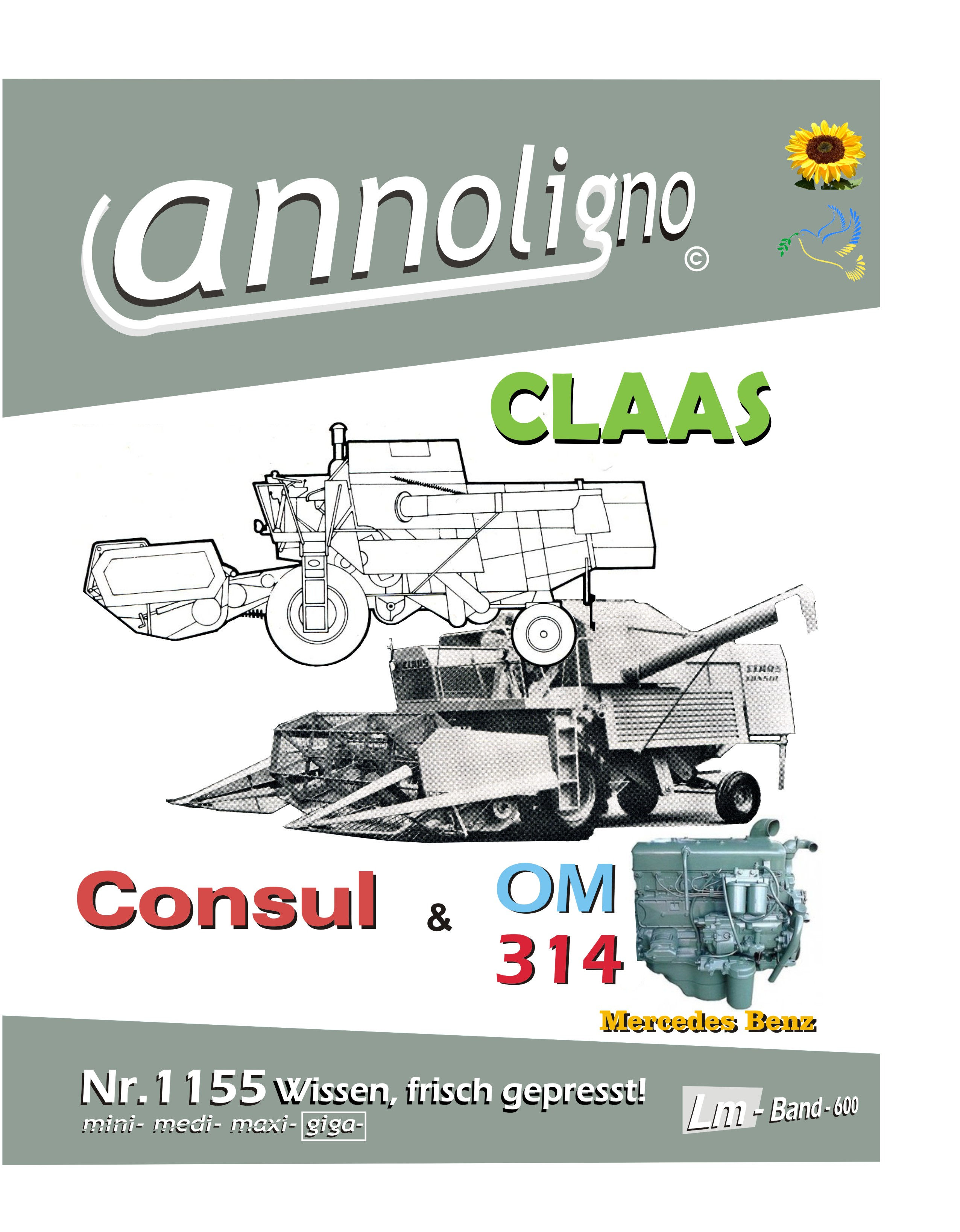 annoligno 1155 Claas Mähdrescher Consul Cover Front