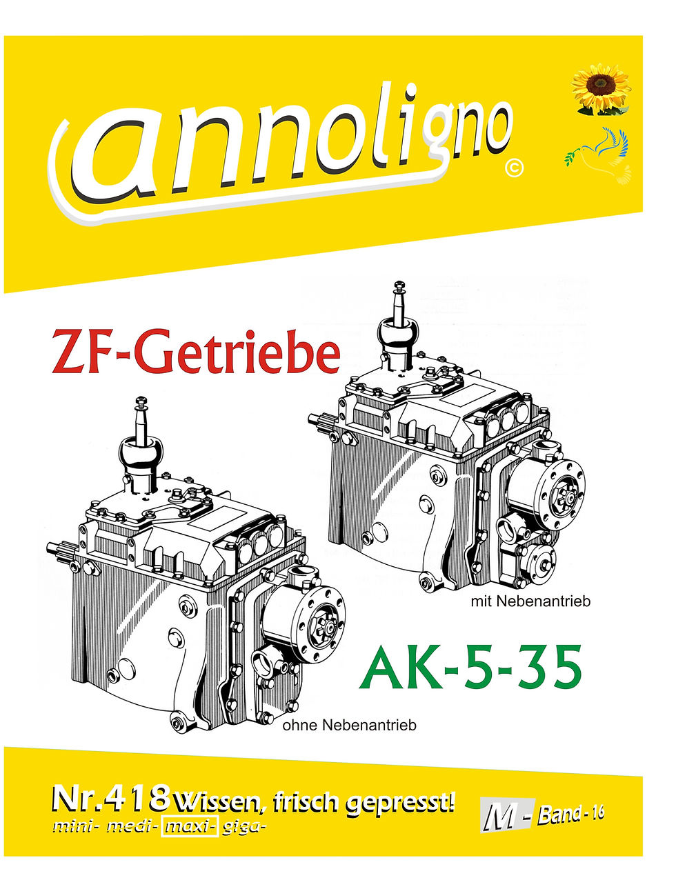 annoligno 418  ZF Allklauen Getriebe Cover Front