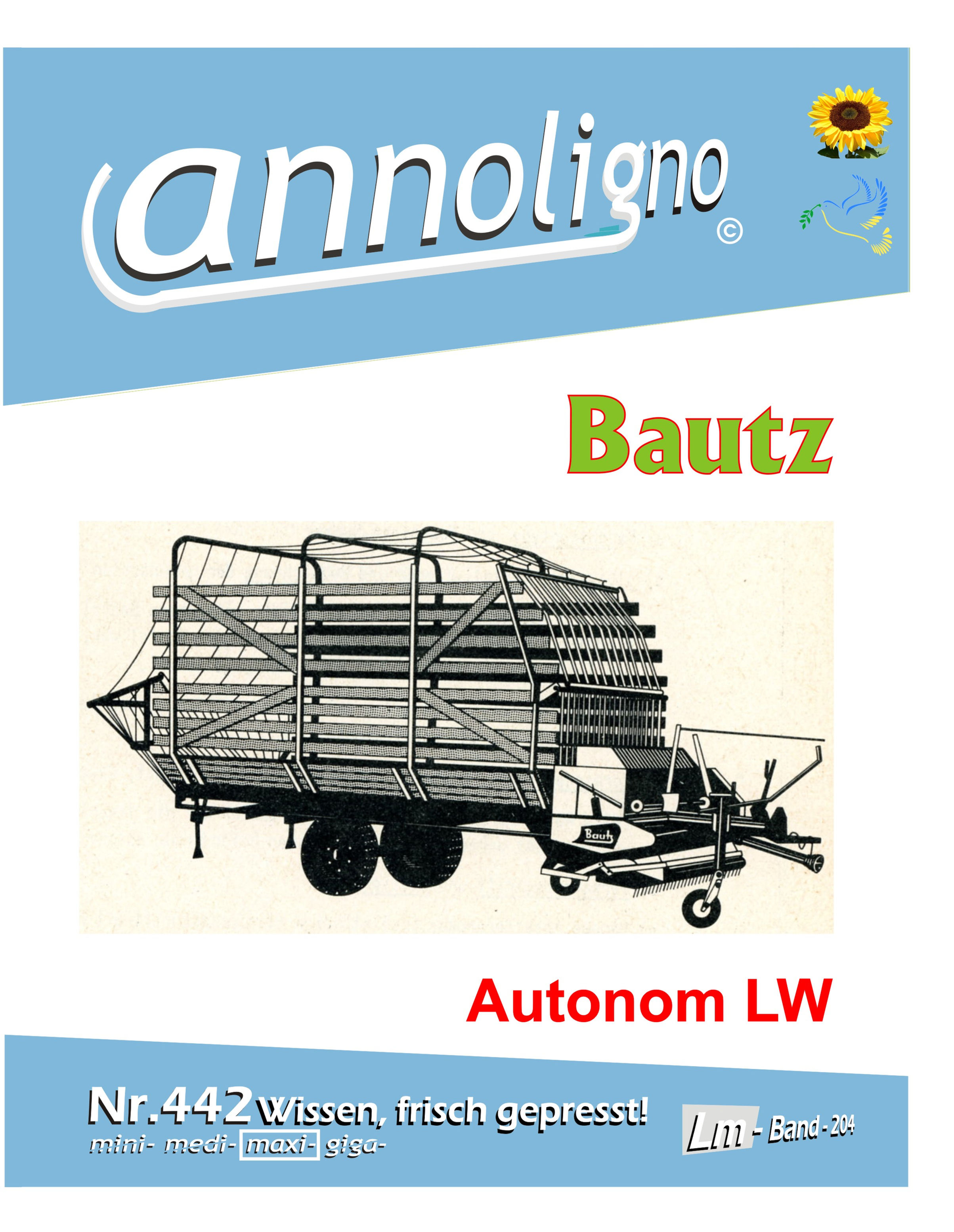 annoligno 442 Bautz Ladewagen Cover Front