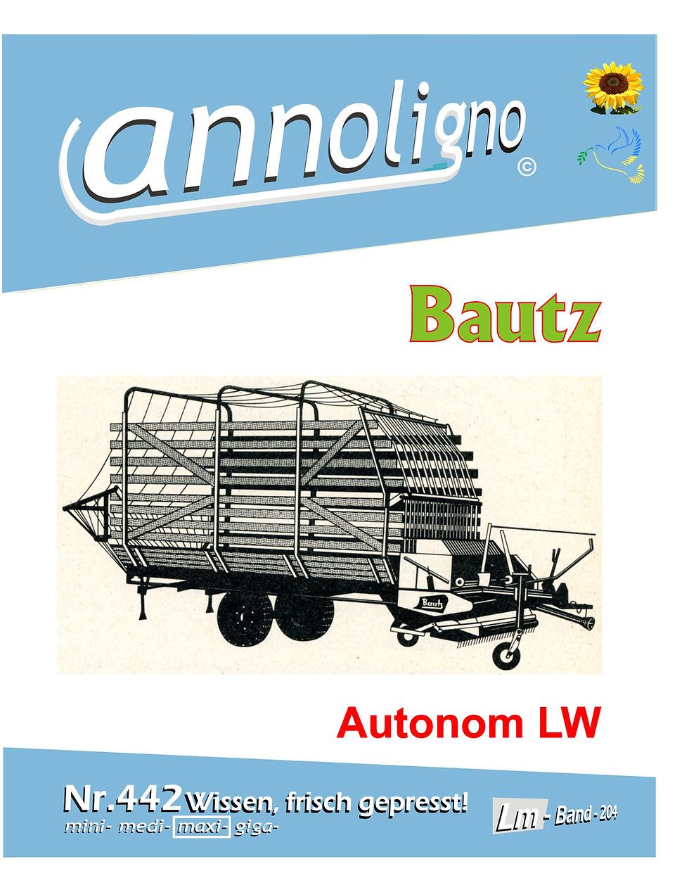 Miniaturbild: annoligno 442  Bautz Ladewagen Cover Front