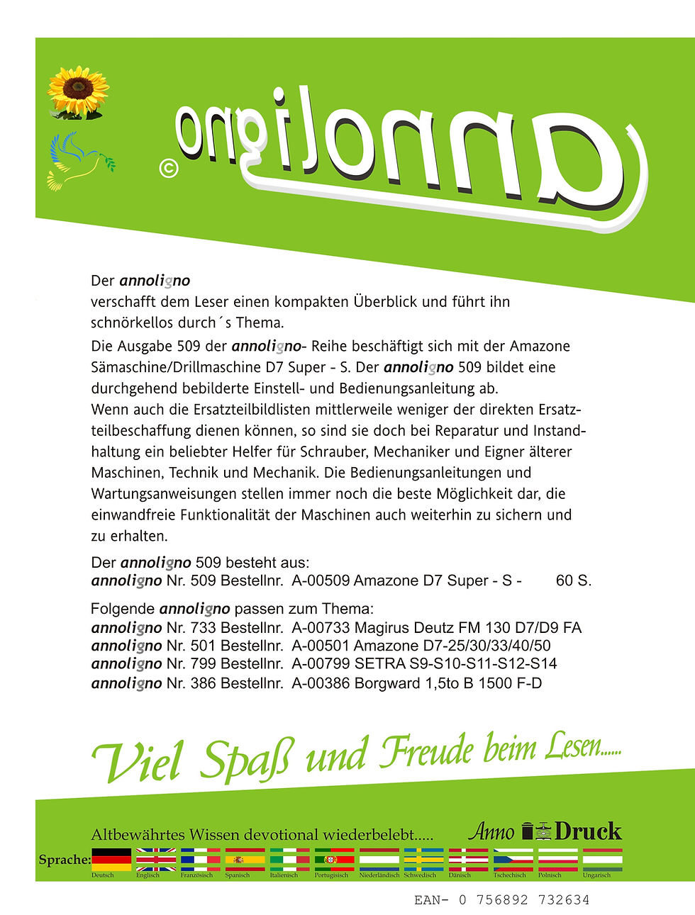 annoligno 509  Cover Rückseite Klappentext
