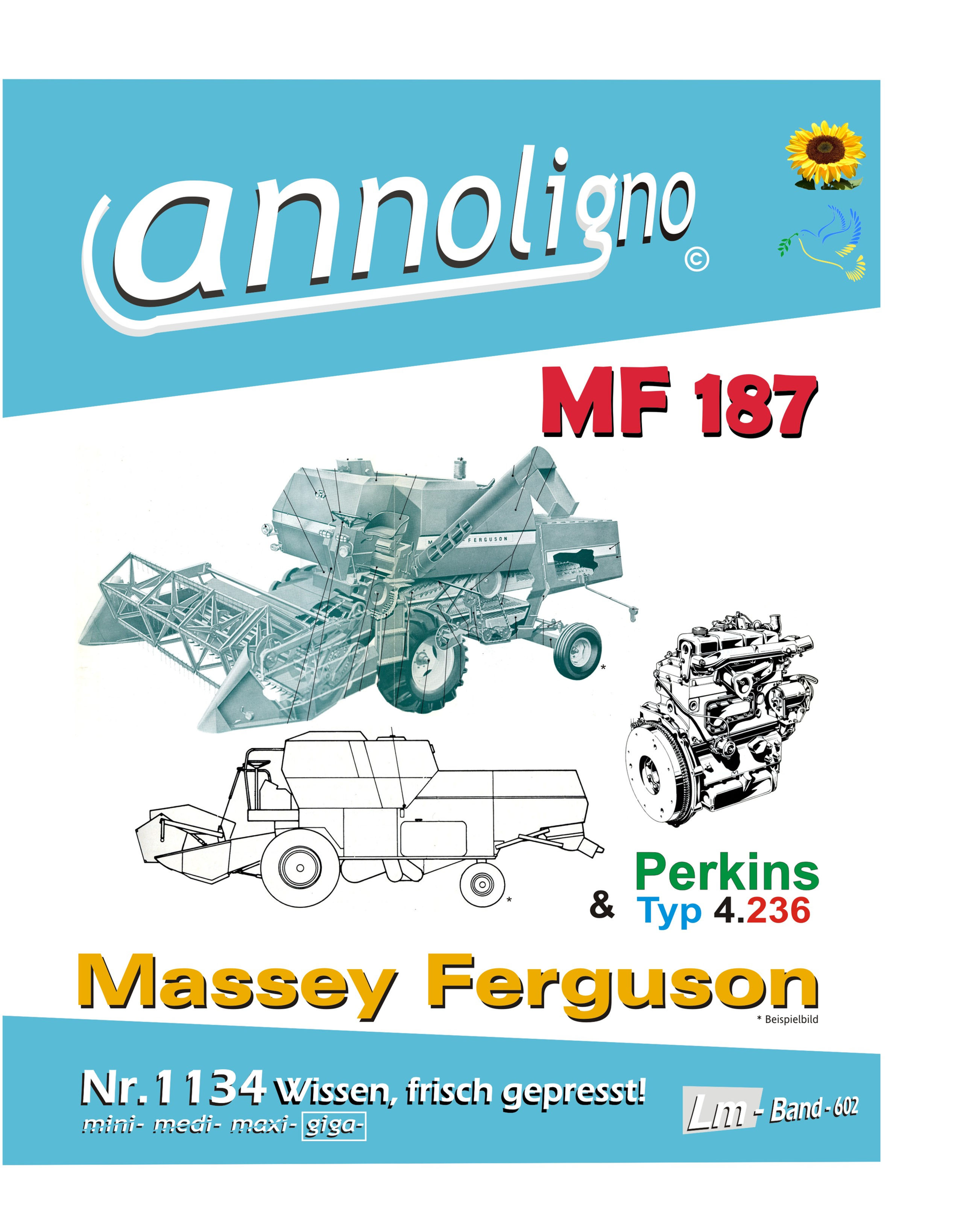 annoligno 1134 Massey Ferguson Mähdrescher 187 Cover Front