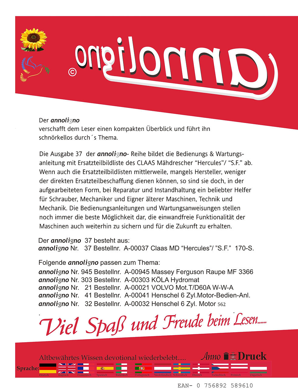 annoligno 37  Cover Rückseite Klappentext