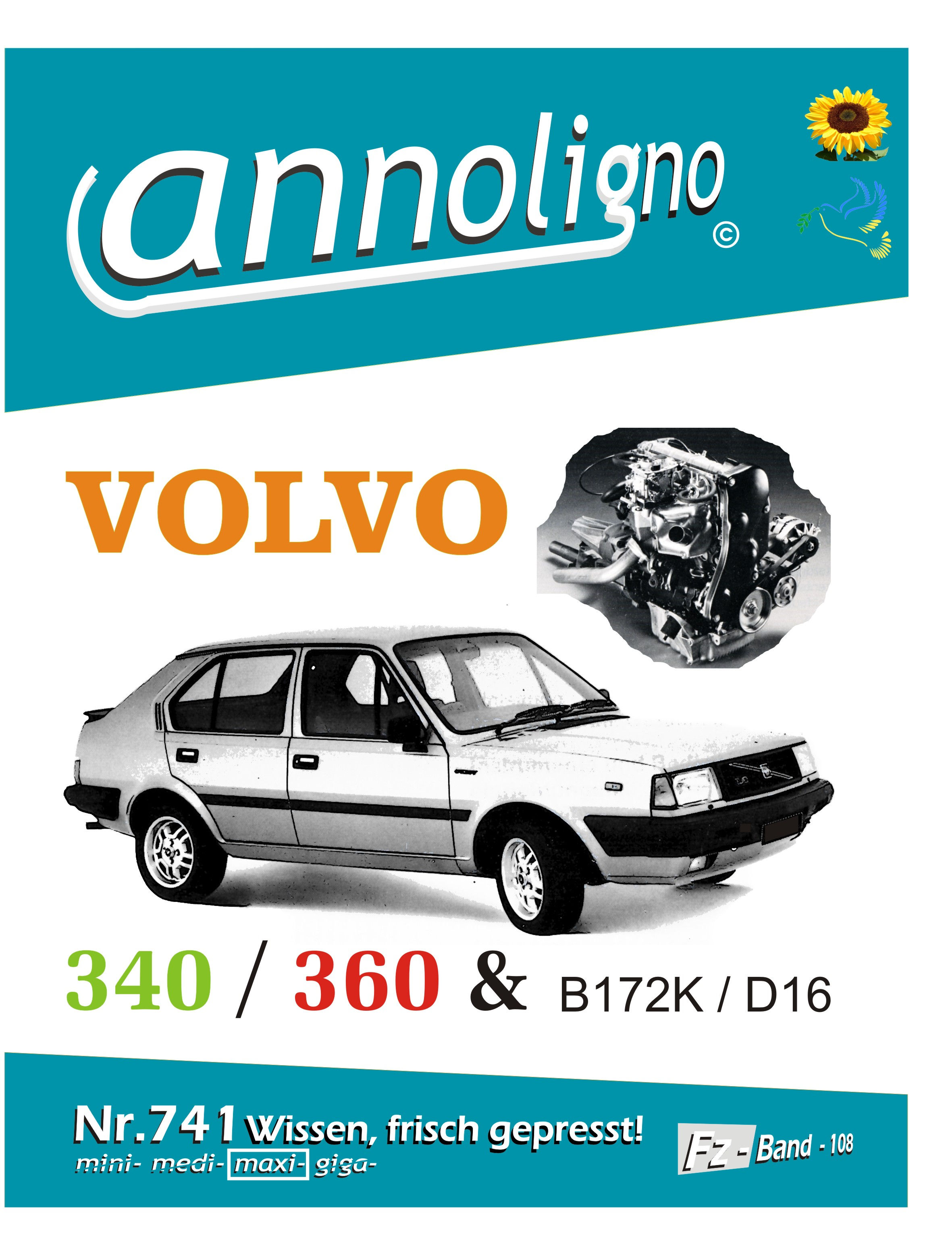 annoligno 741 Volvo 340 360 + Motor  Cover Front