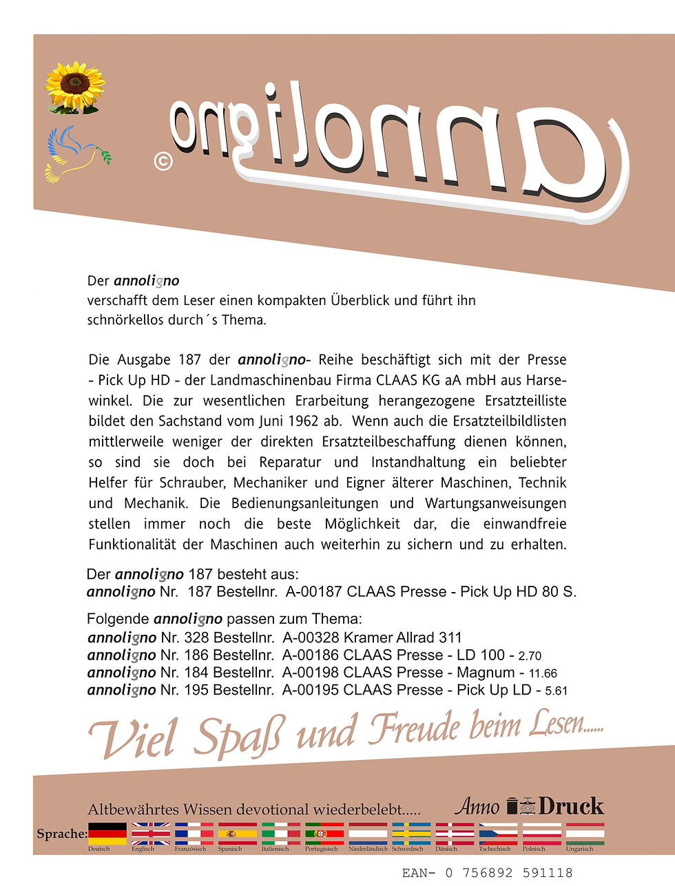 annoligno 187  Cover Rückseite Klappentext