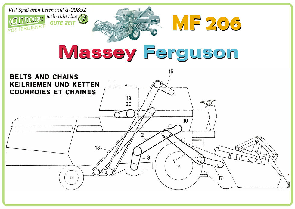 Miniaturbild: Massey Ferguson Mähdrescher 206