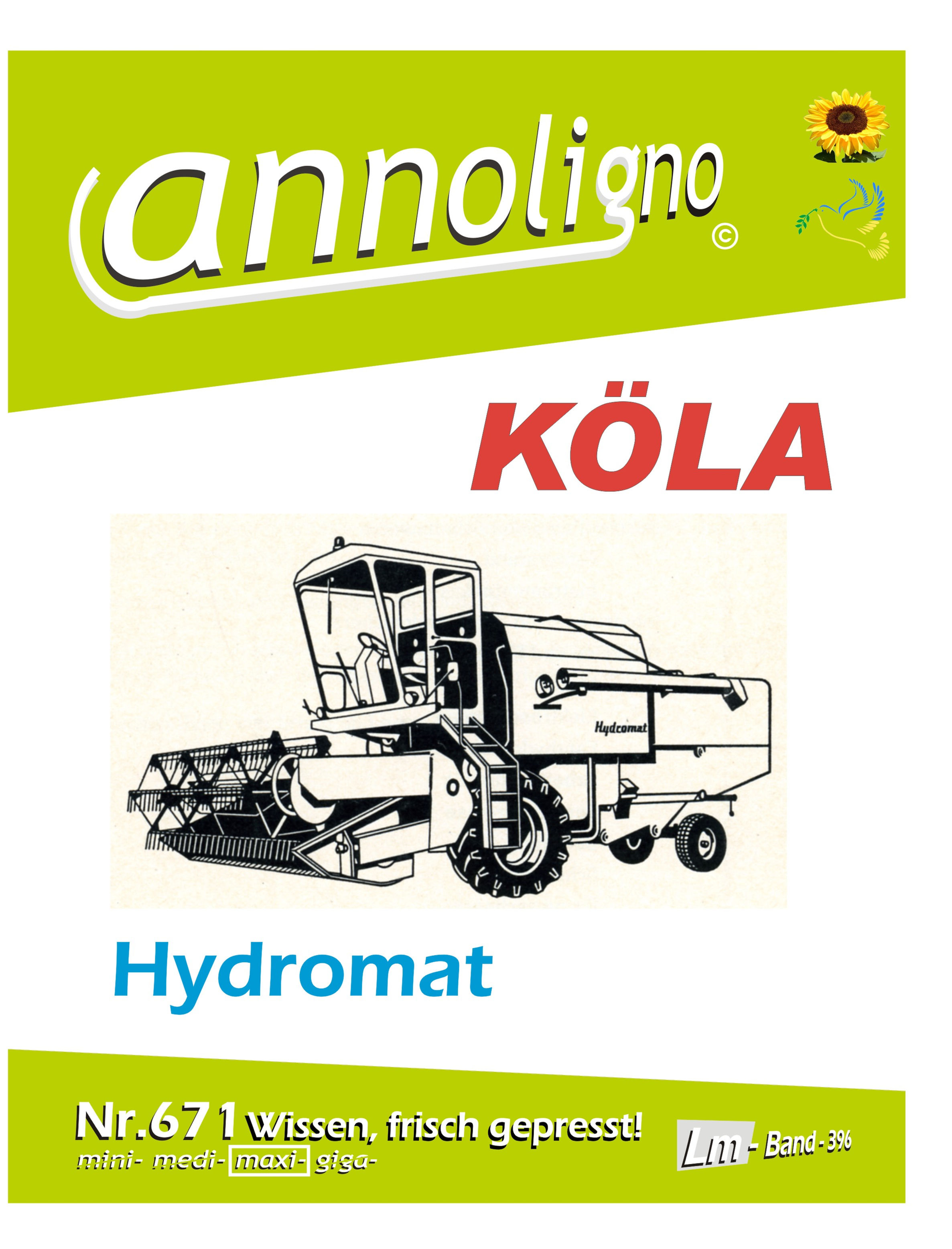annoligno 671  KÖLA Mähdrescher Hydromat Cover Front