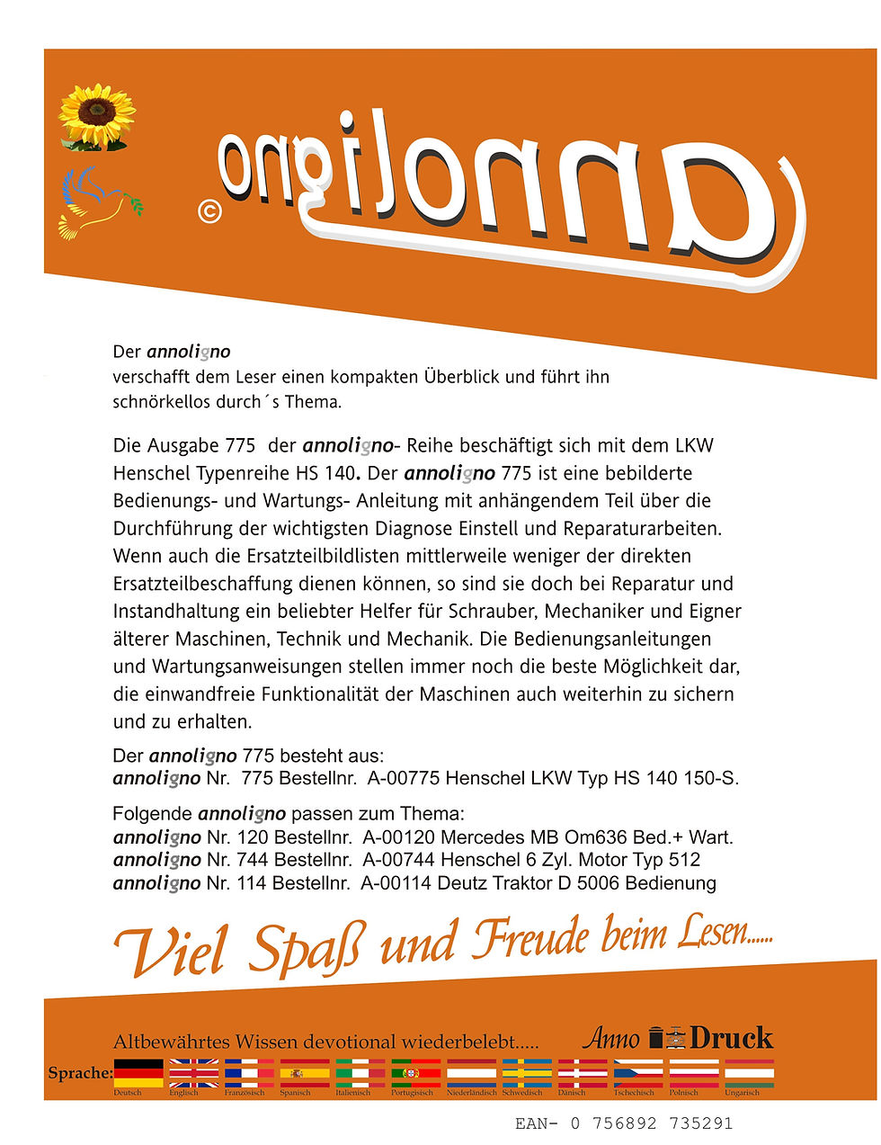 annoligno 775  Cover Rückseite Klappentext