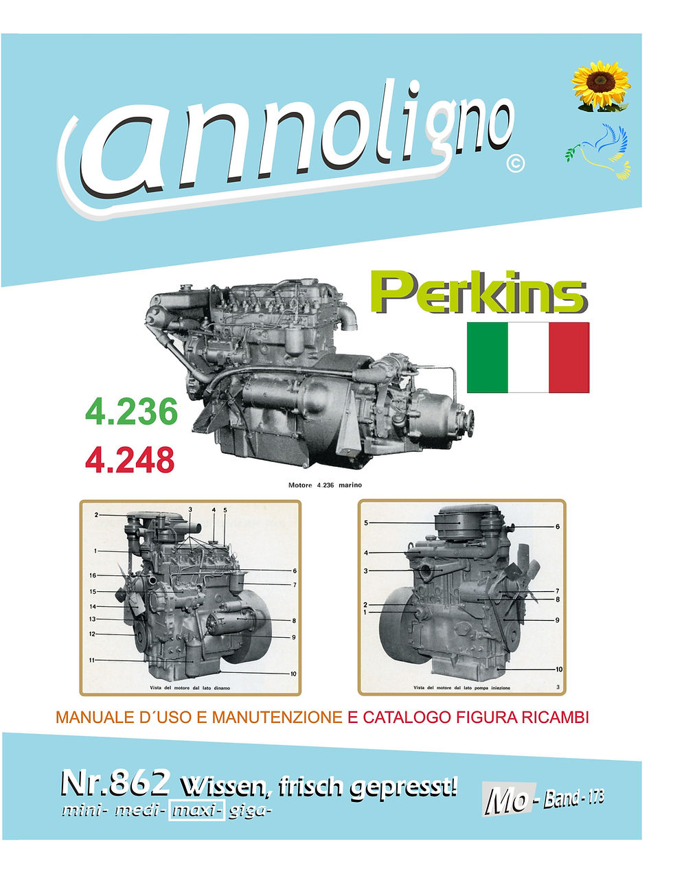 annoligno 862 Perkins Motor Italienisch Cover Front