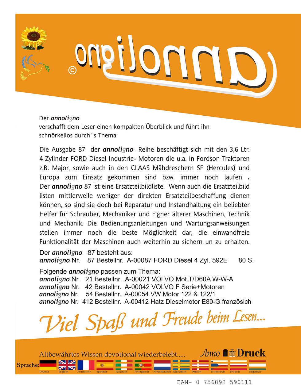 annoligno 87  Cover Rückseite Klappentext