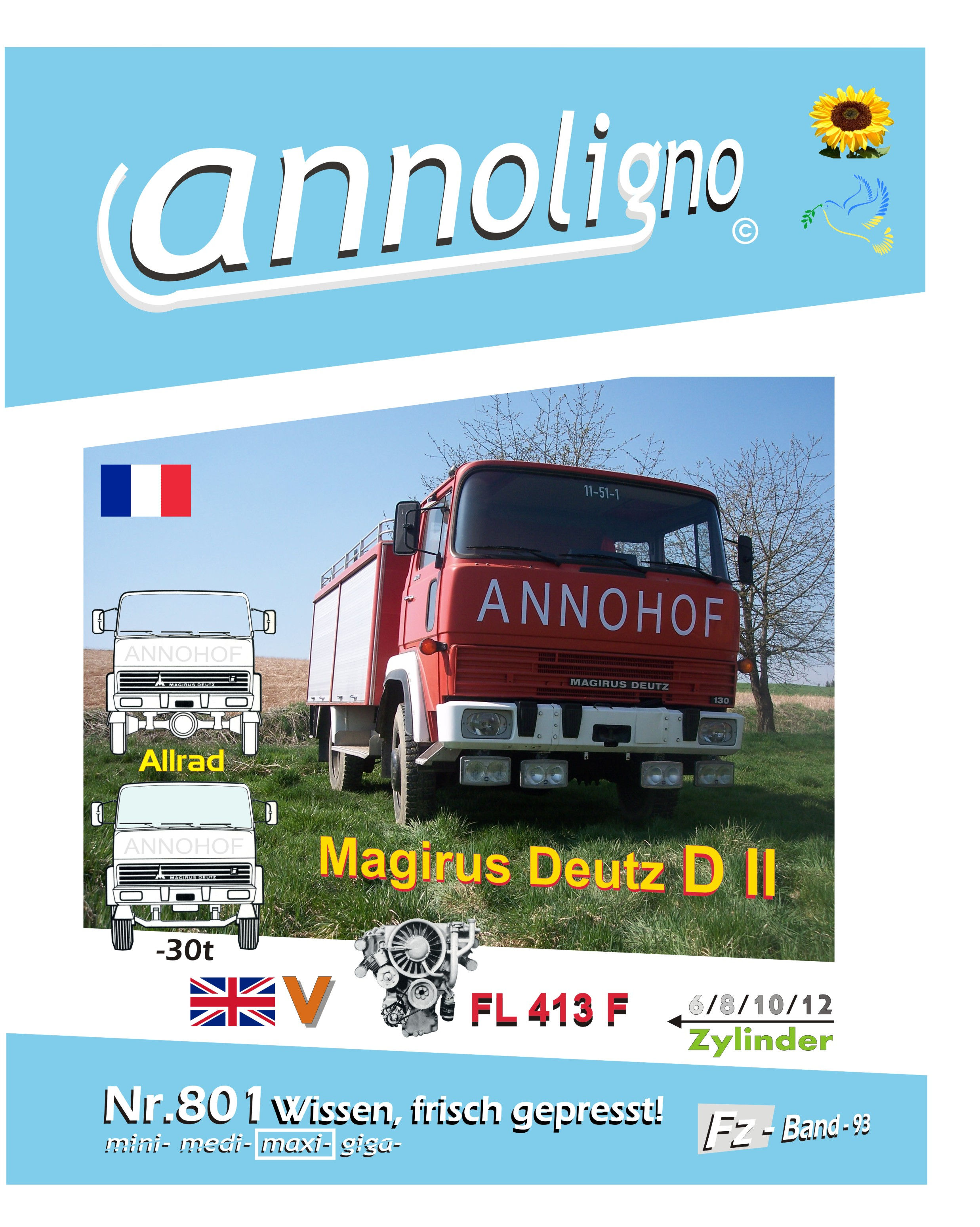 annoligno 801 Magirus Deutz/IVECO D II 30 to. Cover Front