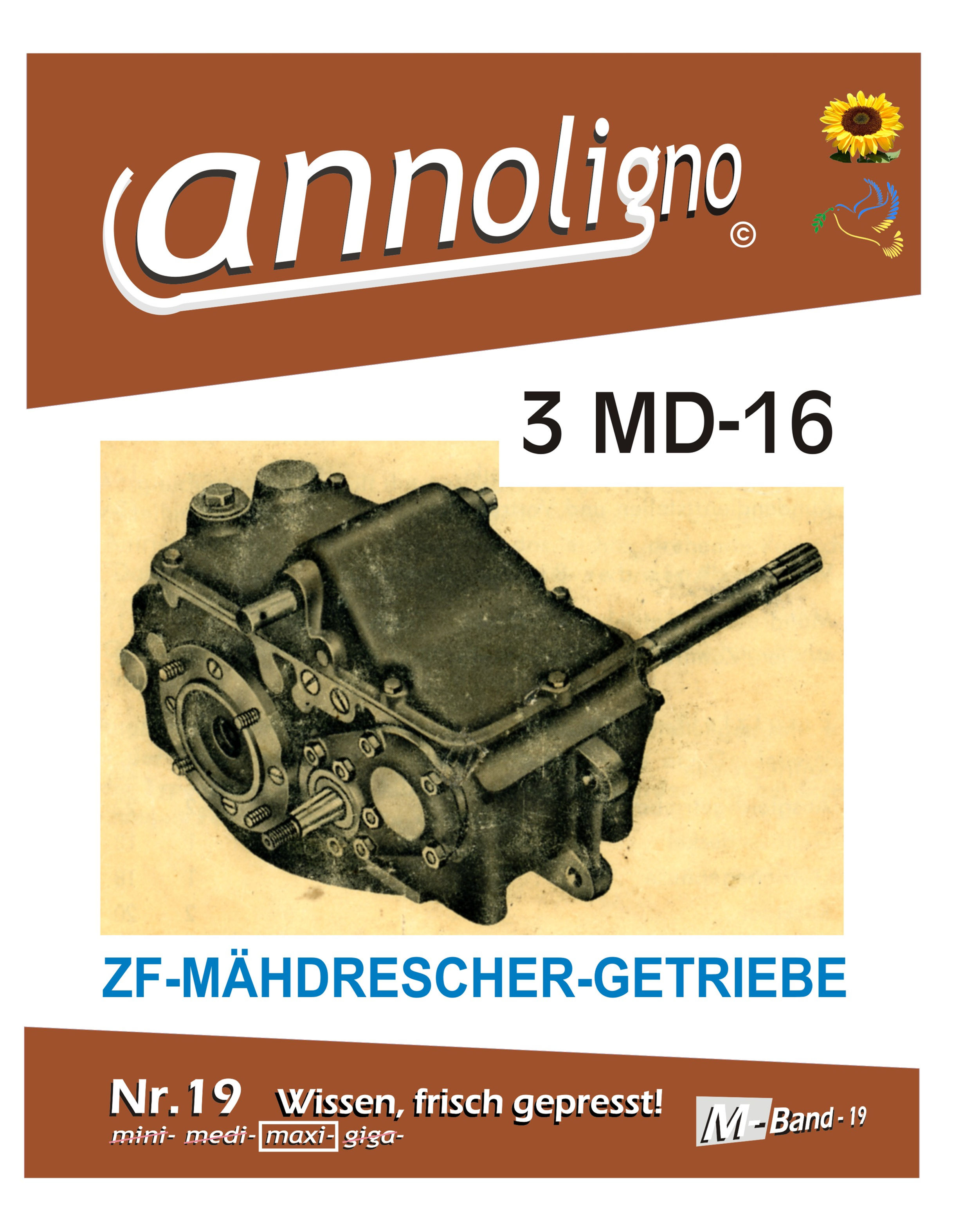annoligno 19 ZF- Mähdrescher Getriebe Cover Front