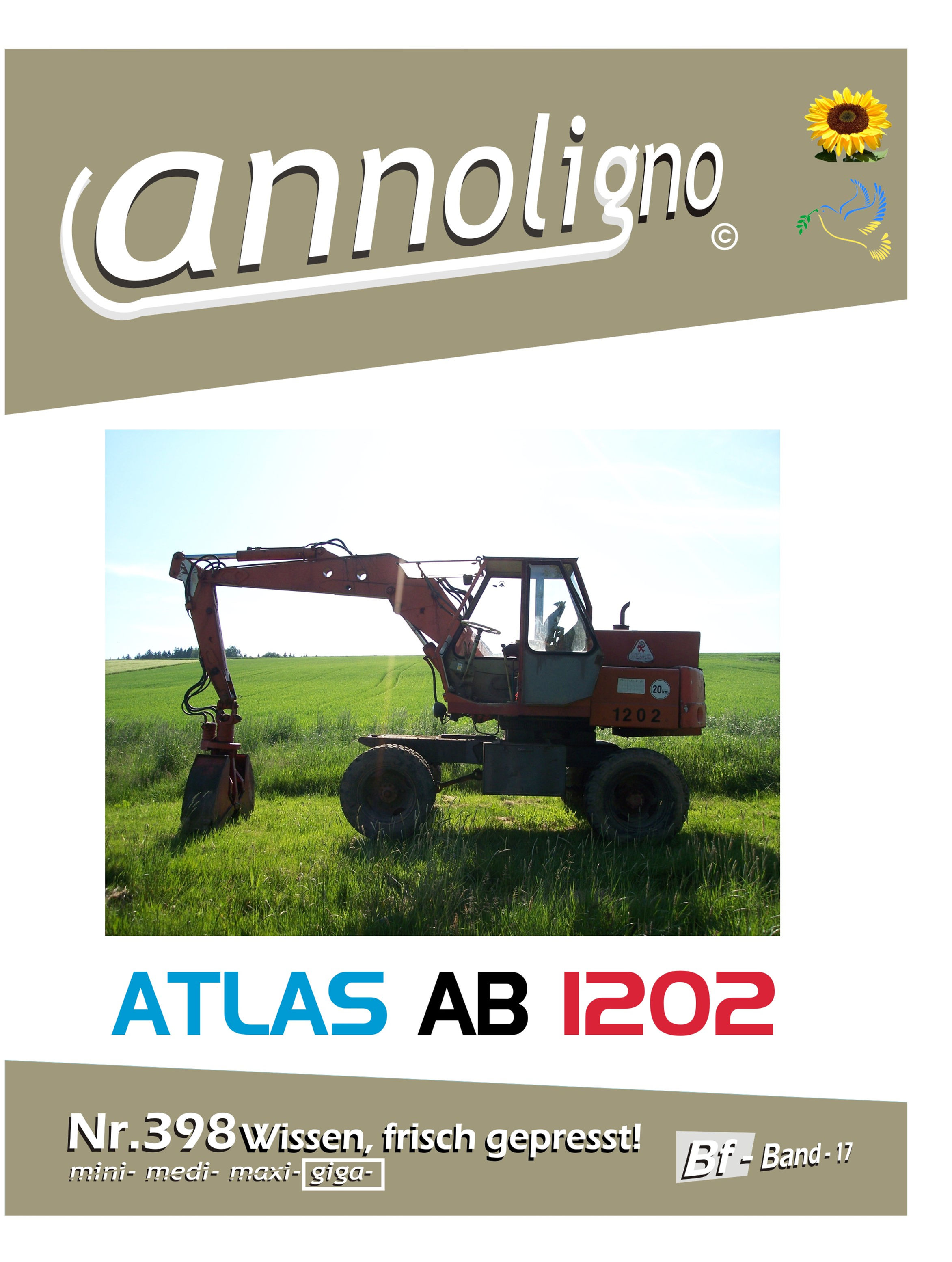 annoligno 398 ATLAS Bagger Typ AB 1202 Cover Front