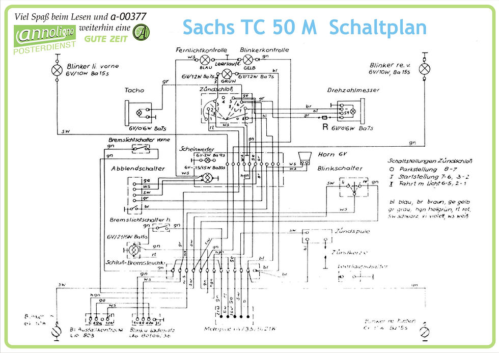 Miniaturbild: Sachs TC 50 M Schaltplan