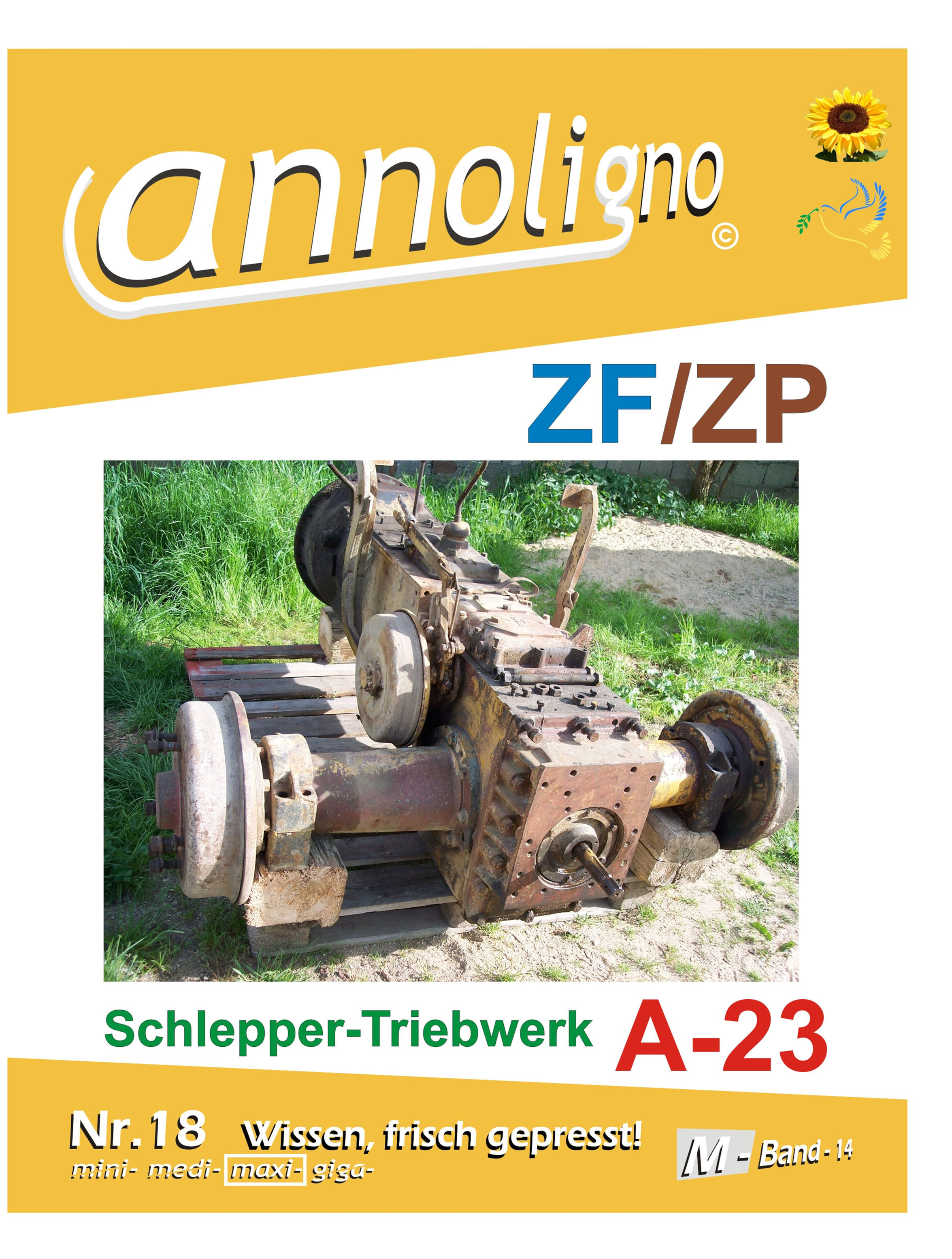 annoligno 18 ZF ZP Schlepper Triebwerk Cover Front
