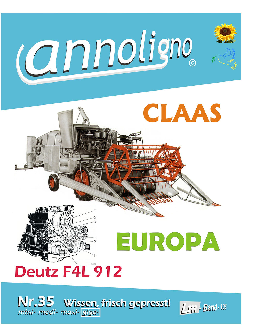 annoligno 35 Claas Mähdrescher Europa Cover Front