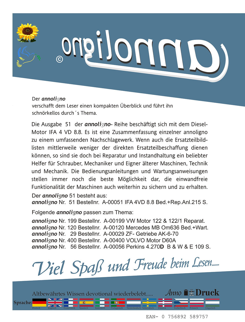 annoligno 51  Cover Rückseite Klappentext