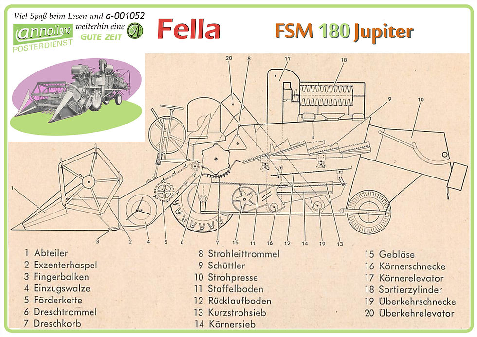 Miniaturbild: Fella Mähdrescher FSM 180 Jupiter