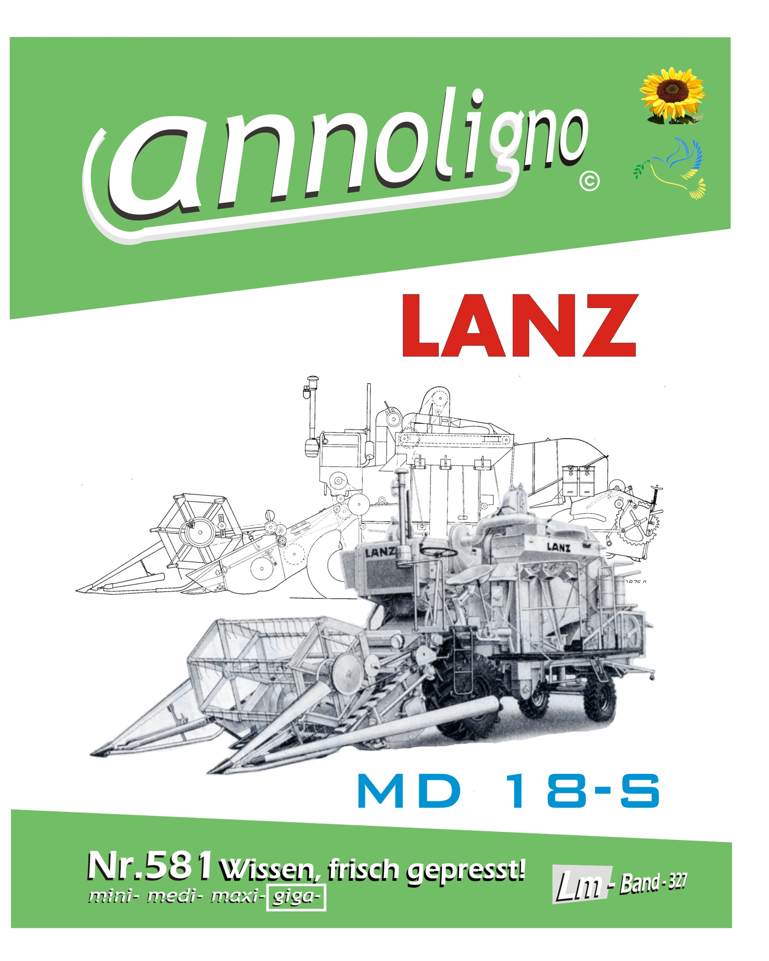 annoligno 581 Lanz Mähdrescher MD 18 S Cover Front