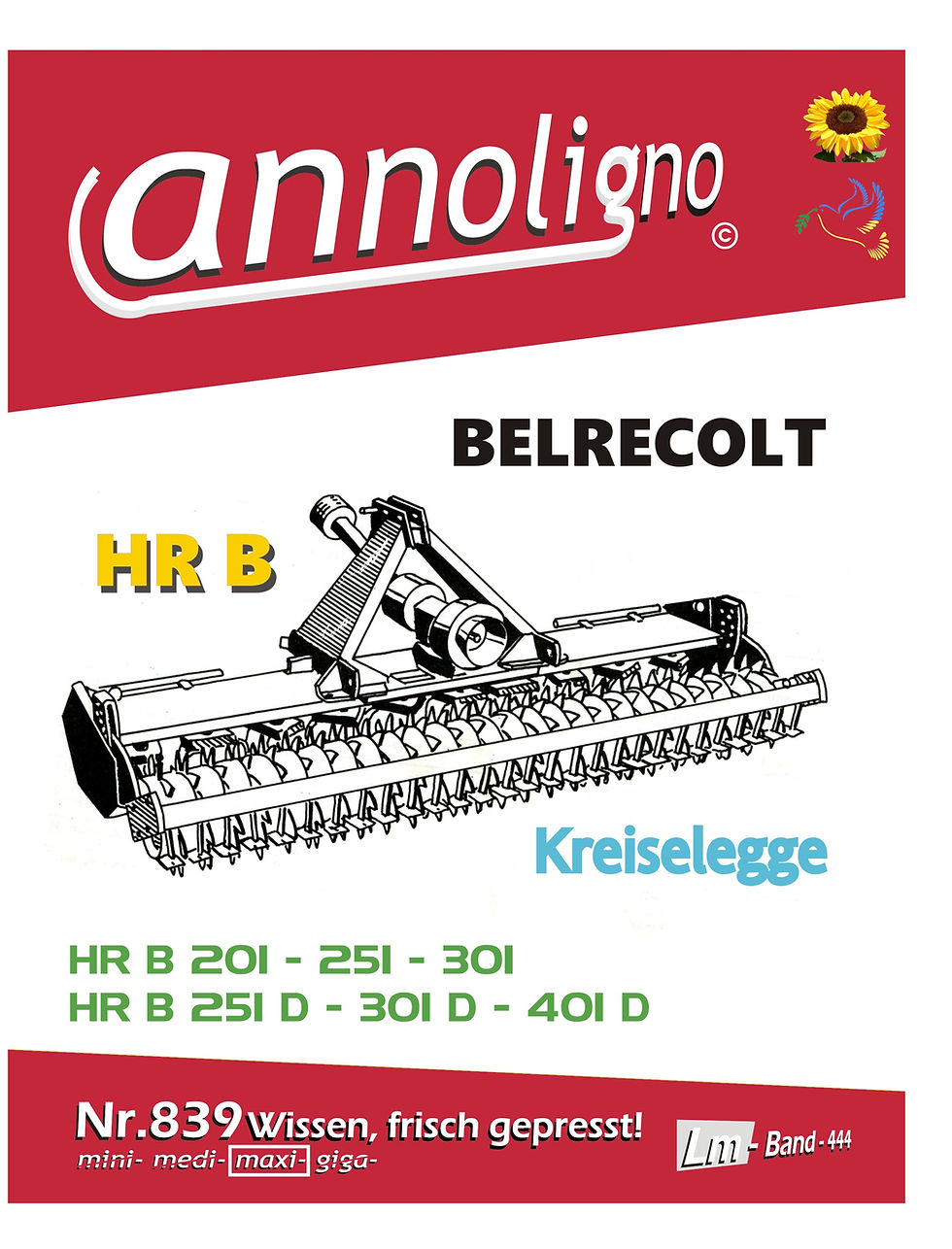 Miniaturbild: annoligno 839  BELRECOLT Kreiselegge Cover Front