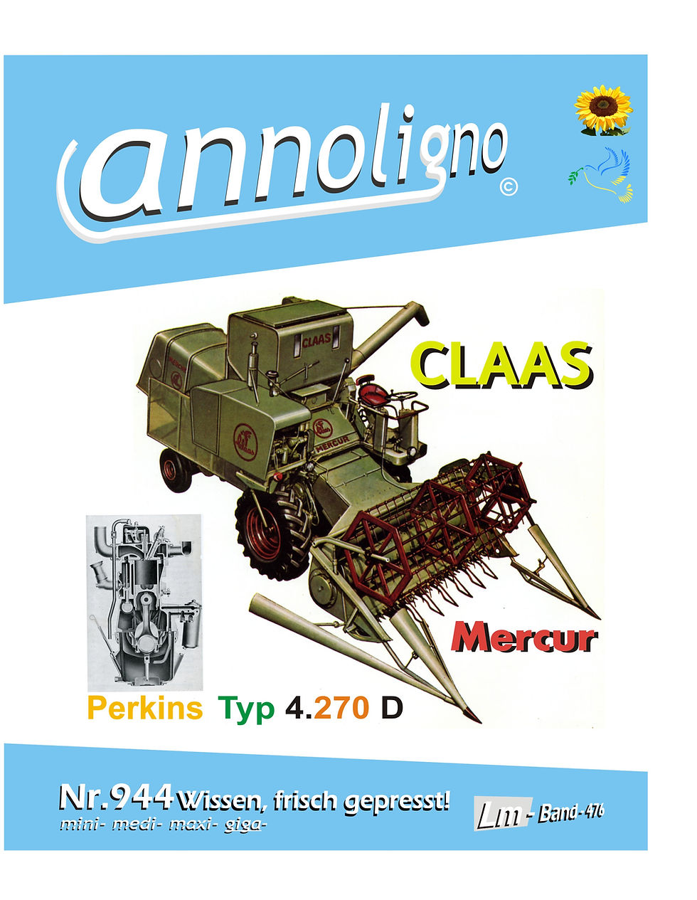 Miniaturbild: annoligno 944 Claas Mähdrescher Mercur Cover Front