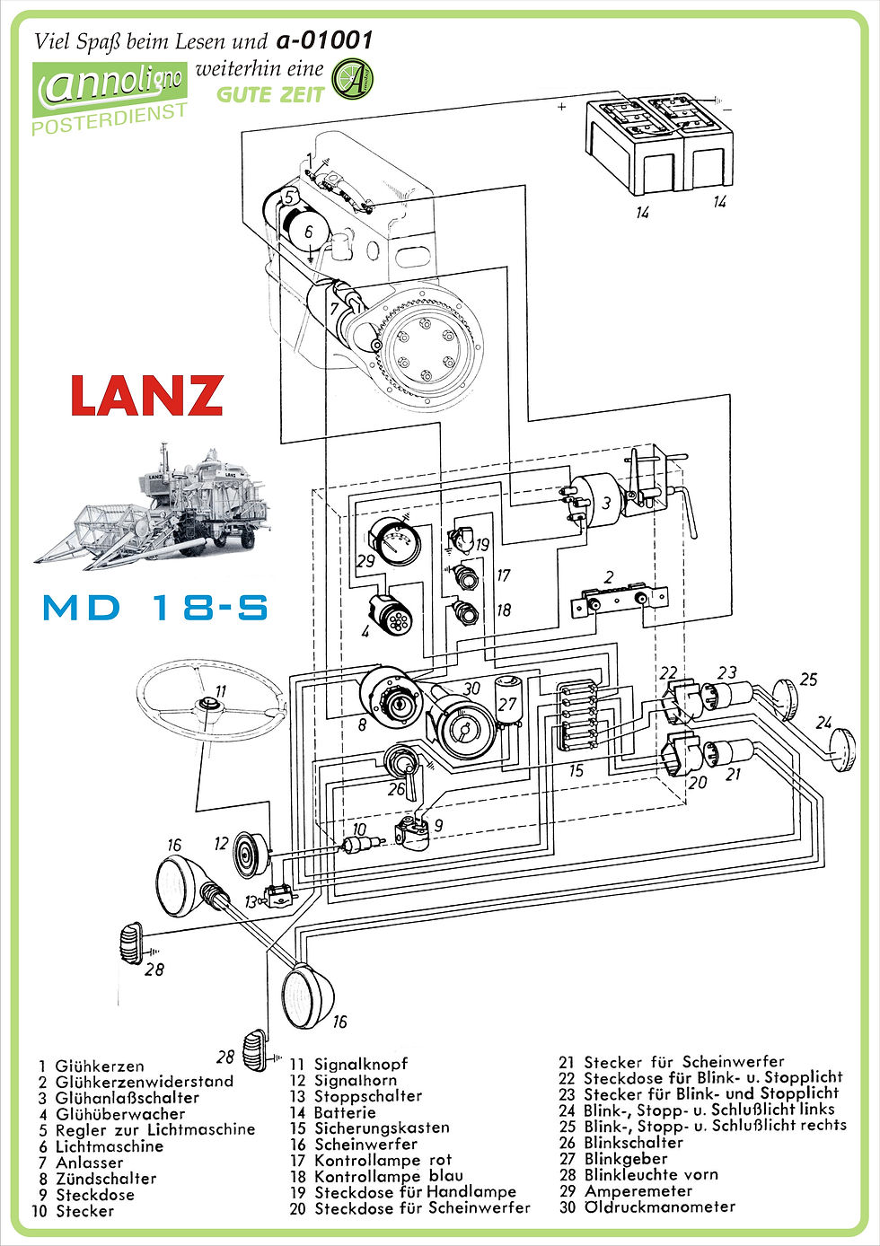 Miniaturbild: Lanz Mähdrescher MD 18-S
