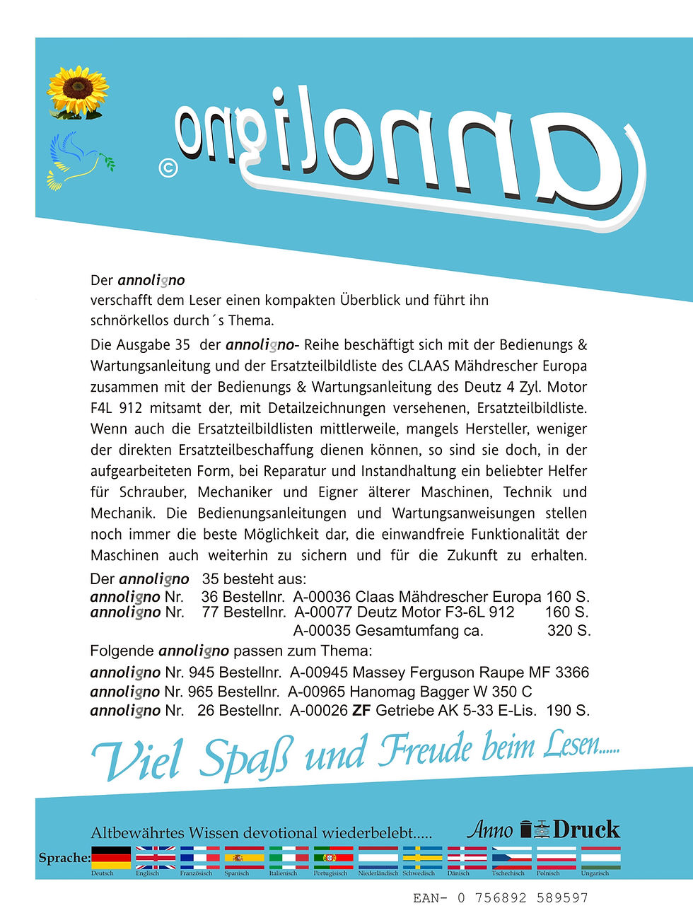 annoligno 35  Cover Rückseite Klappentext
