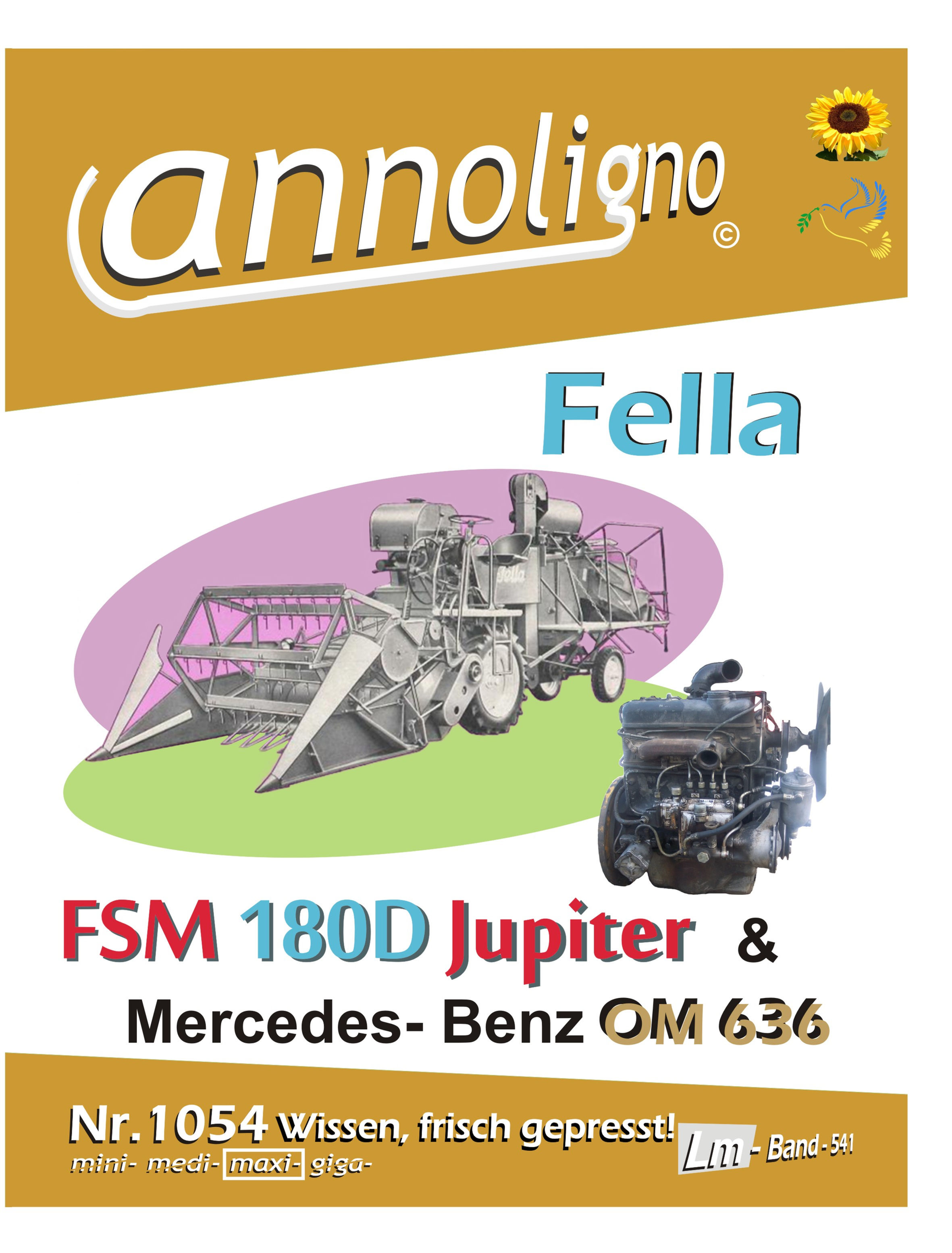 annoligno 1054 Fella Mähdrescher FSM 180 Jupiter Cover Front