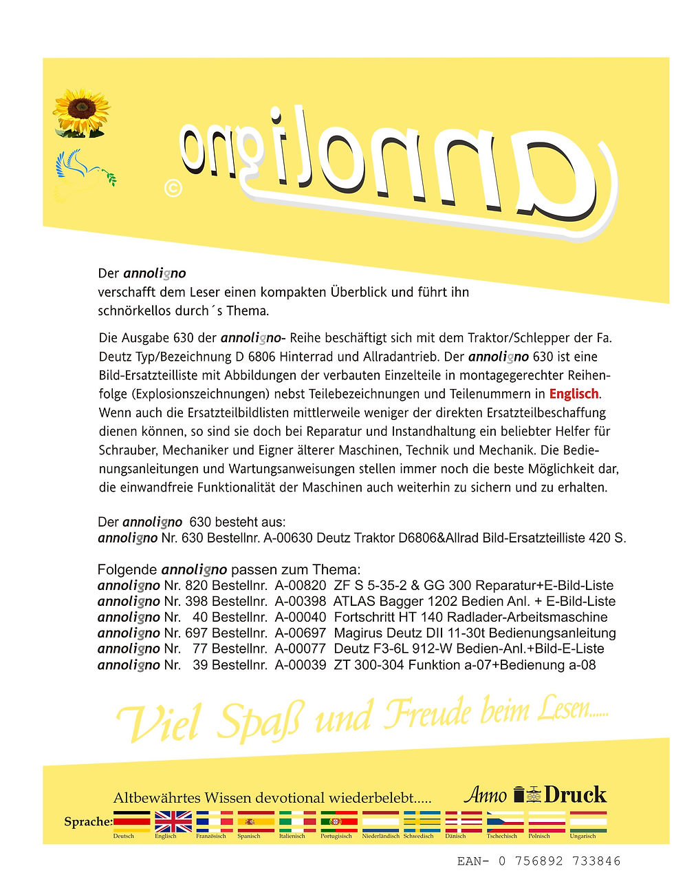 Miniaturbild: annoligno 630  Cover Rückseite Klappentext
