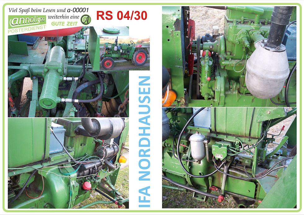 Miniaturbild: IFA Nordhausen Rad Schlepper Traktor Zugmaschine RS 04/30, Bild-Ersatzteilliste