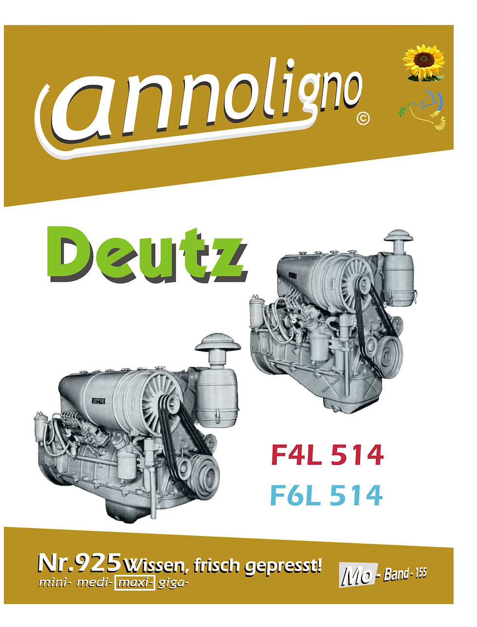 Miniaturbild: annoligno 925 Deutz Motor F4/6L 514 Cover Front