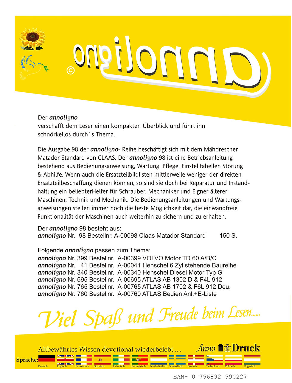 annoligno 98  Cover Rückseite Klappentext