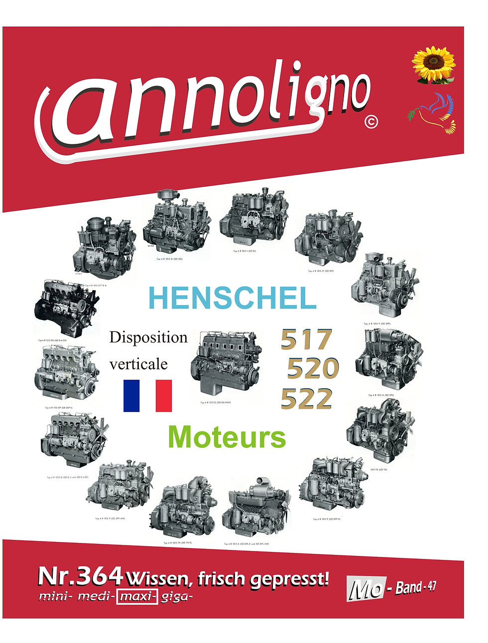 annoligno 364 Henschel Diesel Motor Cover Front