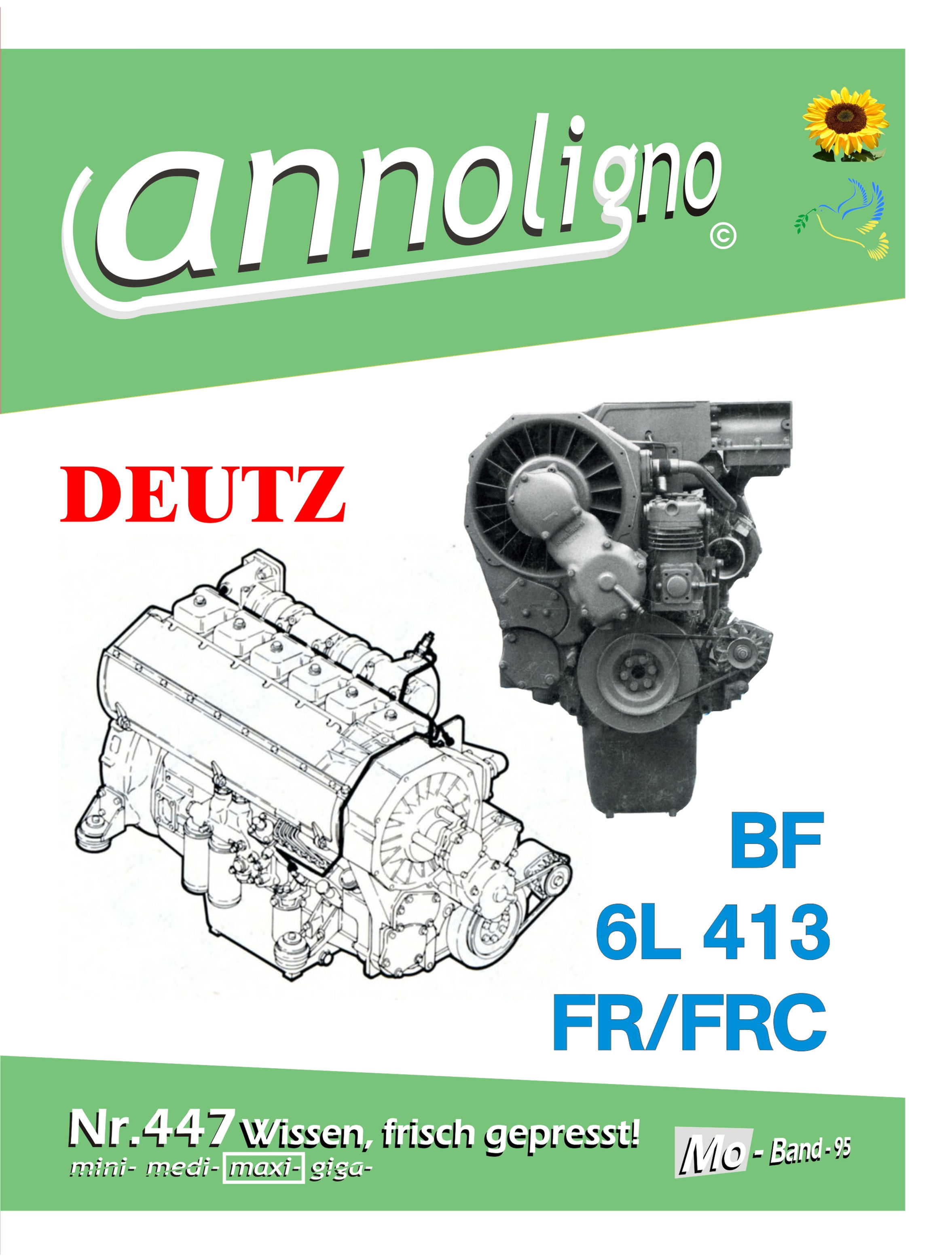annoligno 447 Deutz Motor BF F6L 413 Cover Front