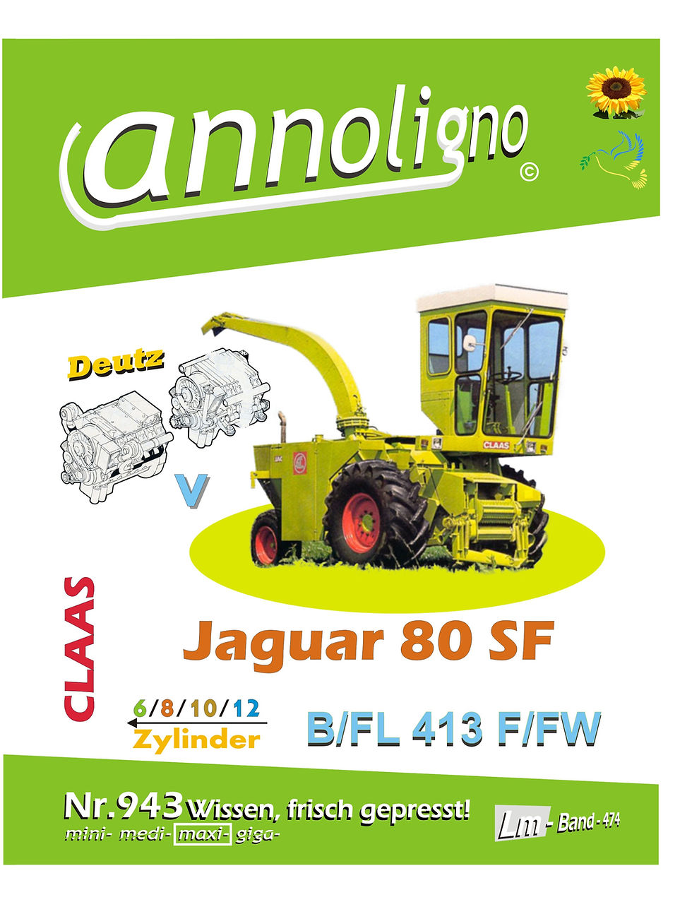 annoligno 943 CLAAS Feldhäcksler Jaguar 80 SF  Cover Front