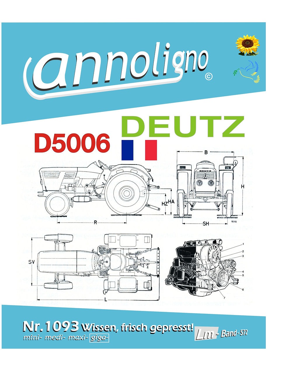 Miniaturbild: annoligno 1093 Deutz Schlepper D 5006 Cover Front