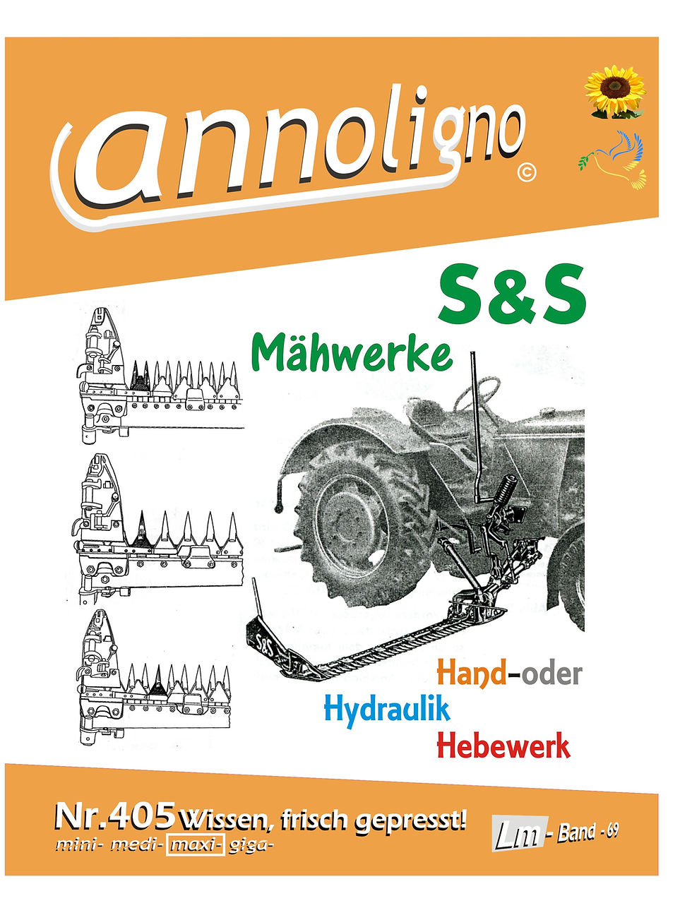 Miniaturbild: annoligno 405 S & S Mähwerke für Traktoren Cover Front