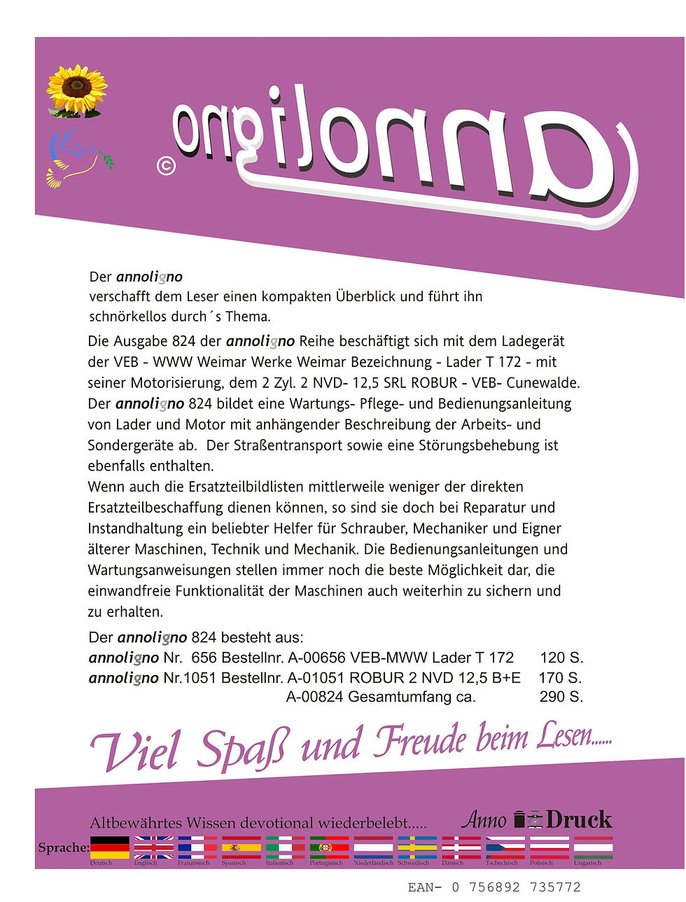 annoligno 824  Cover Rückseite Klappentext