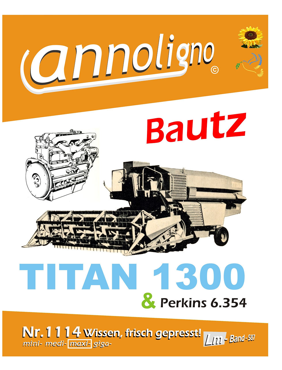 annoligno 1114 Bautz Mähdrescher TITAN 1300 Cover Front