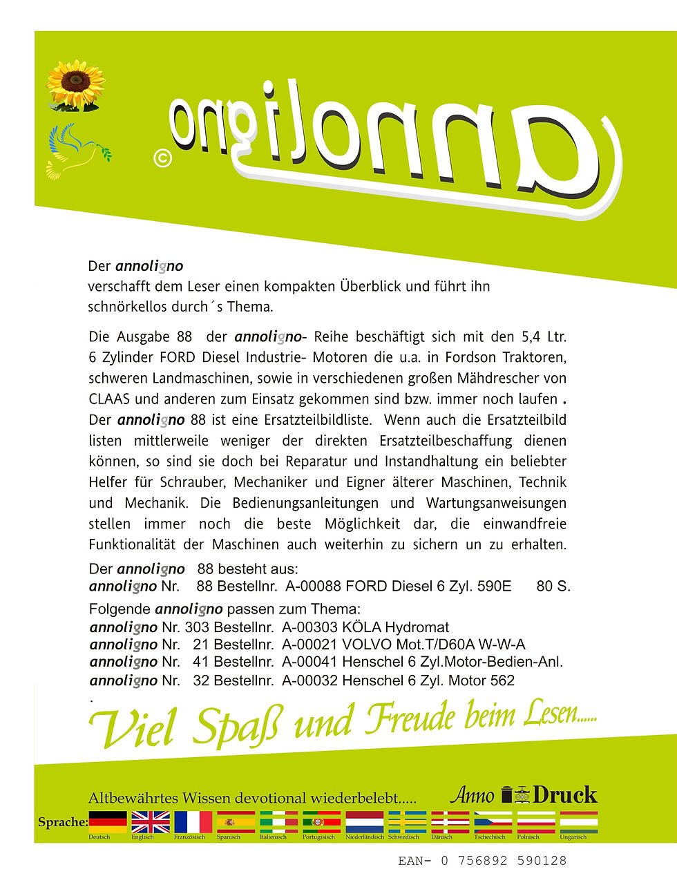 annoligno 88  Cover Rückseite Klappentext