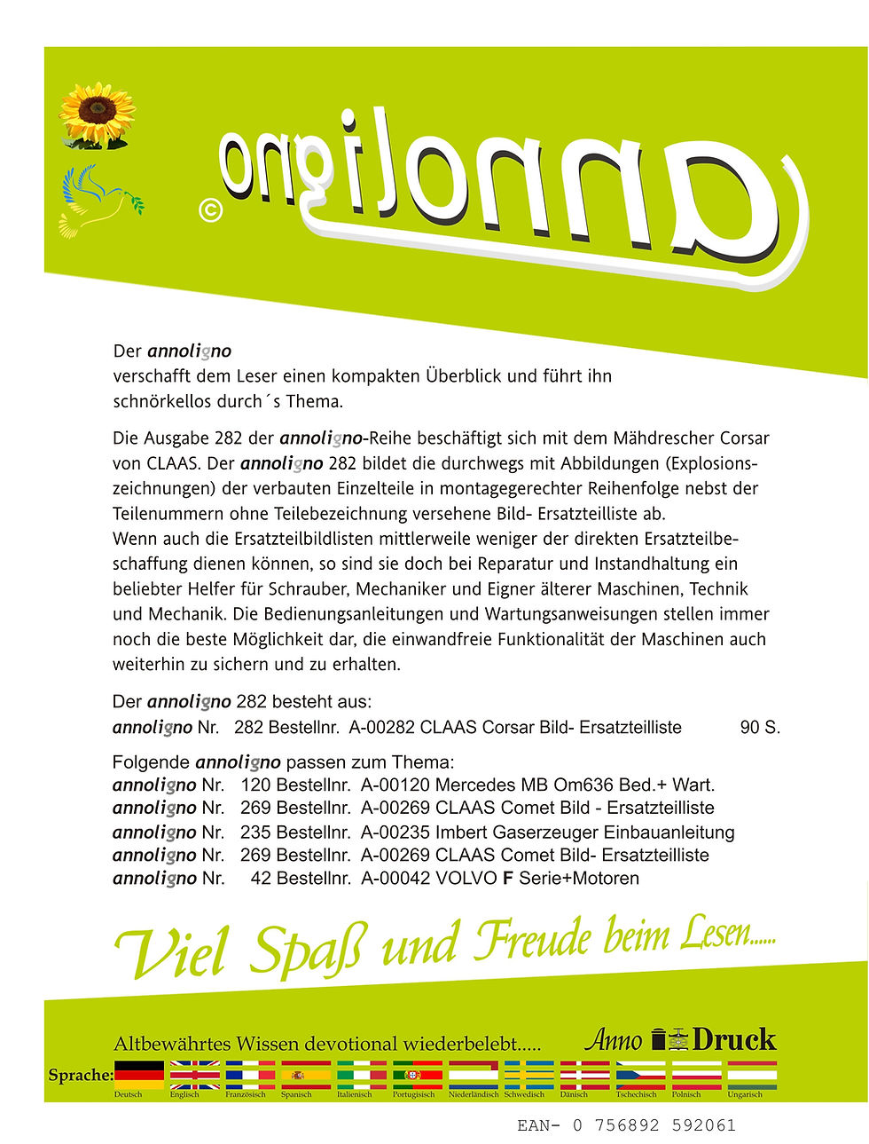 annoligno 282  Cover Rückseite Klappentext